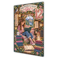 Girl 12th Birthday Card - Girl Reading a Book