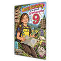 Granddaughter 9th Birthday Card - Brownie Girl with Nature and Craft Activities