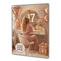 17th Birthday Card Chic Granddaughter Daughter Niece Personalised A5 Size