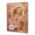 17th Birthday Card For Girls, Daughter, Granddaughter, Niece, Blonde Hair, Dressing Table