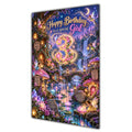 Girl 3rd Birthday Card - Magical Fairy Village