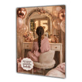 15th Birthday Card For Girls, Daughter, Granddaughter, Niece, Brown Hair, Dressing Table