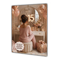 15th Birthday Card For Girls, Daughter, Granddaughter, Niece, Brown Hair, Dressing Table