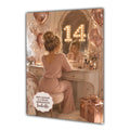 14th Birthday Card Chic Granddaughter Daughter Niece Personalised A5 Size