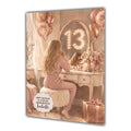 13th Birthday Card For Girls, Daughter, Granddaughter, Niece, Blonde Hair, Dressing Table