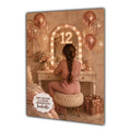 12th Birthday Card For Girls, Daughter, Granddaughter, Niece, Brown Hair, Dressing Table
