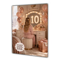 10th Birthday Card For Girls, Daughter, Granddaughter, Niece, Brown Hair, Dressing Table