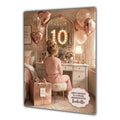 10th Birthday Card For Girls, Daughter, Granddaughter, Niece, Brown Hair, Dressing Table