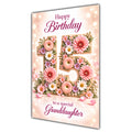 Happy 15th Birthday Granddaughter Floral Number Card A5