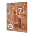 7th Birthday Card Chic Granddaughter Daughter Niece Personalised A5 Size
