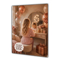 6th Birthday Card For Girls, Daughter, Granddaughter, Niece, Blonde Hair, Dressing Table