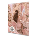 Personalised Christmas Card - Girl at a Christmas Dressing Table