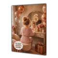 6th Birthday Card For Girls, Daughter, Granddaughter, Niece, Blonde Hair, Dressing Table