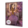6th Birthday Card For Girls, Daughter, Granddaughter, Niece, Blonde Hair, Dressing Table