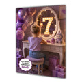 7th Birthday Card Granddaughter Daughter Niece Sister Personalised A5 Size