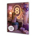 8th Birthday Card For Girls, Daughter, Granddaughter, Niece, Blonde Hair, Dressing Table