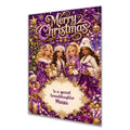 Personalised Christmas Card - Fashion Dolls in Purple