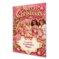 Personalised Christmas Card - Fashion Dolls in Pink