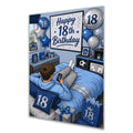 18th Birthday Card - Boy in Blue Gaming Bedroom