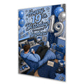 19th Birthday Card for Nephew, Boys, Men, Male, Gaming, Gamer, Teenager