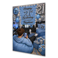 21st Birthday Card for Nephew, Boys, Men, Male, Gaming, Gamer