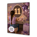 11th Birthday Card For Girls, Daughter, Granddaughter, Niece, Blonde Hair, Dressing Table