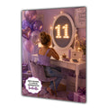 11th Birthday Card For Girls, Daughter, Granddaughter, Niece, Blonde Hair, Dressing Table