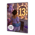 13th Birthday Card For Girls, Daughter, Granddaughter, Niece, Brown Hair, Dressing Table