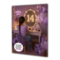 14th Birthday Card For Girls, Daughter, Granddaughter, Niece, Blonde Hair, Dressing Table