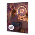 17th Birthday Card For Girls, Daughter, Granddaughter, Niece, Dressing Table