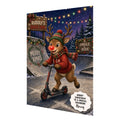 Personalised Christmas Card - Reindeer Riding a Scooter