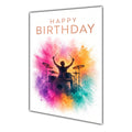 Happy Birthday Card for Boys Ben Drums Colour Splash A5