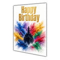 Happy Birthday for Men Boys Warship Navy Colour Splash Greeting Card A5