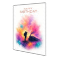 Happy Birthday Trainspotting Trains Colour Splash Greeting Card A5