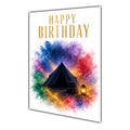 Happy Birthday Camping Colour Splash Greeting Card A5