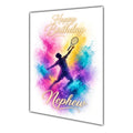 Happy Birthday Nephew Tennis Colour Splash Greeting Card A5