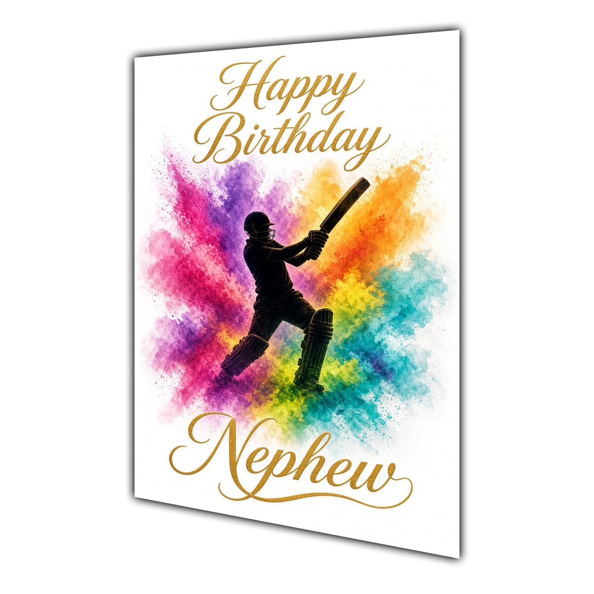 Happy Birthday Nephew Darts Colour Splash Greeting Card A5