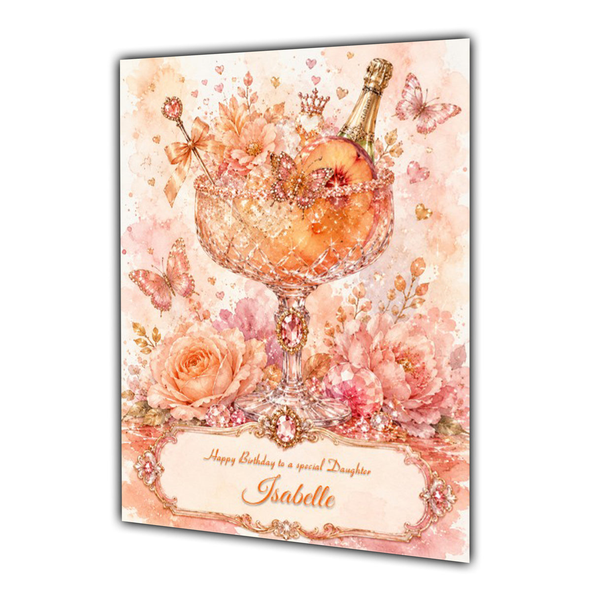 Birthday Card For Girls or Women, Daughter, Granddaughter, Niece, Sister, Mum, Friend, Cocktail