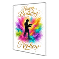 Happy Birthday Nephew DIY Tools Builder Colour Splash Greeting Card A5