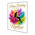 Happy Birthday Nephew Gardening Colour Splash Greeting Card A5