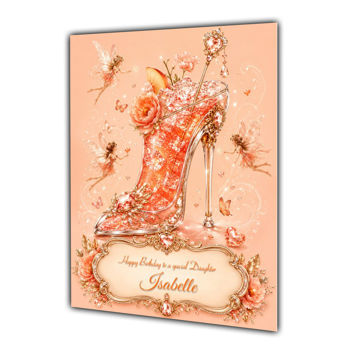 Birthday Card Daughter Mum Granddaughter Sister Heels Cocktail A5 Size
