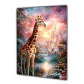 Birthday Card Giraffe Girl Daughter Granddaughter Personalised A5 Size