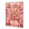 19th Birthday Card Daughter Granddaughter Niece Personalised A5 Size E976-1