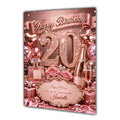 20th Birthday Card Daughter Granddaughter Niece Personalised A5 Size E977-1