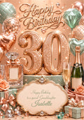 30th Birthday Card Daughter Granddaughter Niece Personalised A5 Size E980-5