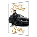 Happy Birthday Son Luxury Car Greeting Card A5