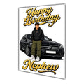 Happy Birthday Nephew Luxury Car Greeting Card A5