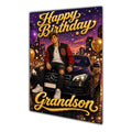 Happy Birthday Grandson Luxury Car Greeting Card A5