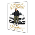 Happy Birthday Nephew Luxury Car Greeting Card A5