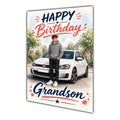 Happy Birthday Grandson Luxury Car Greeting Card A5